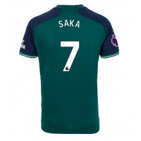 Pánský Fotbalový dres Arsenal Bukayo Saka #7 2023-24 Třetí Krátký Rukáv